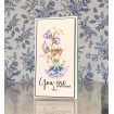 TINY TOWNIE GARDEN GIRL SWEETPEA RUBBER STAMP (April's BIRTH FLOWER)